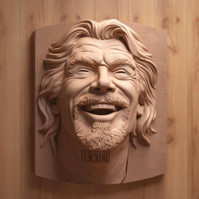 Richard Branson 1 stl model for CNC